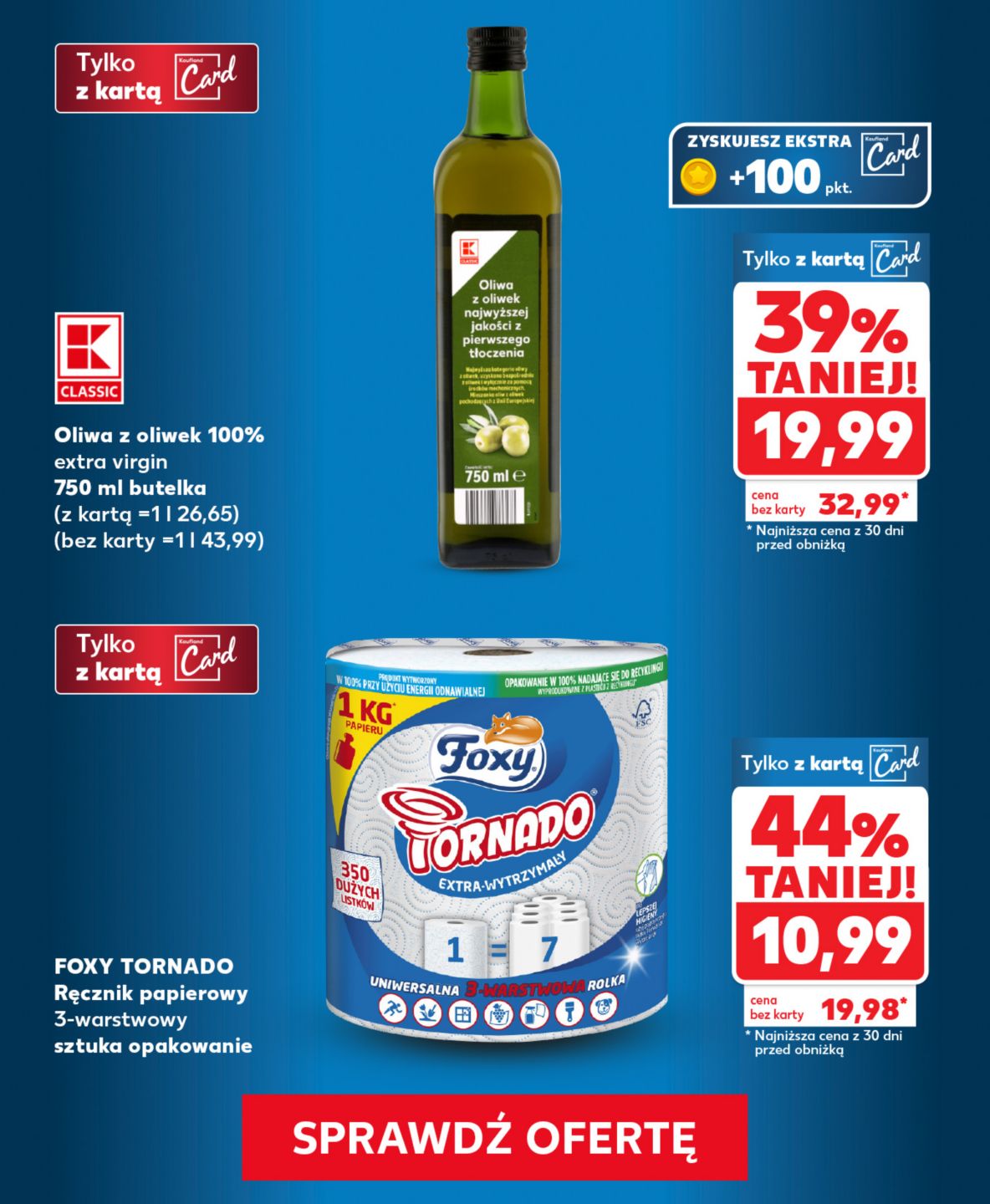 K-Classic Oliwa z oliwek 100% extra virgin 750 ml butelka za 19,99 zł