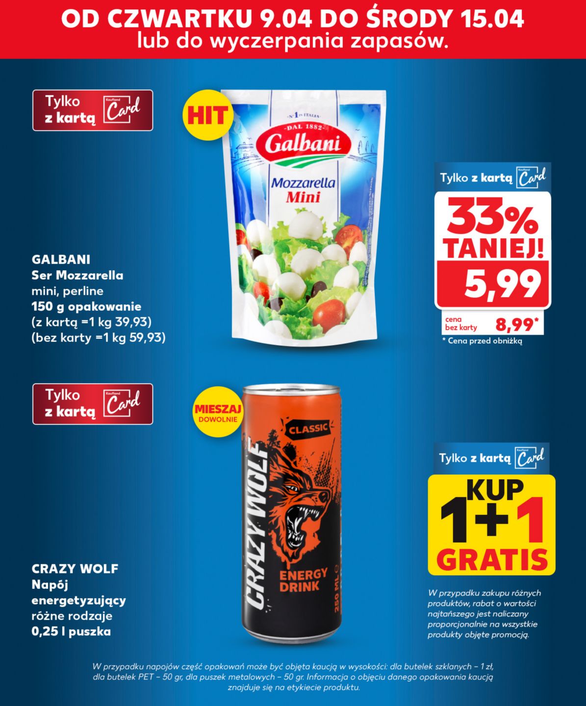 Galbani Ser Mozzarella mini, perline 150 g opak. za 5,99 zł